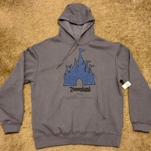 Disneyland 2025 Embroidered Castle Sweatshirt NEW! Size Large.